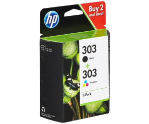 HP 300 Pack de 2 Cartouches d'Encre Noire et Trois Couleurs Authentiques  (CN637EE)
