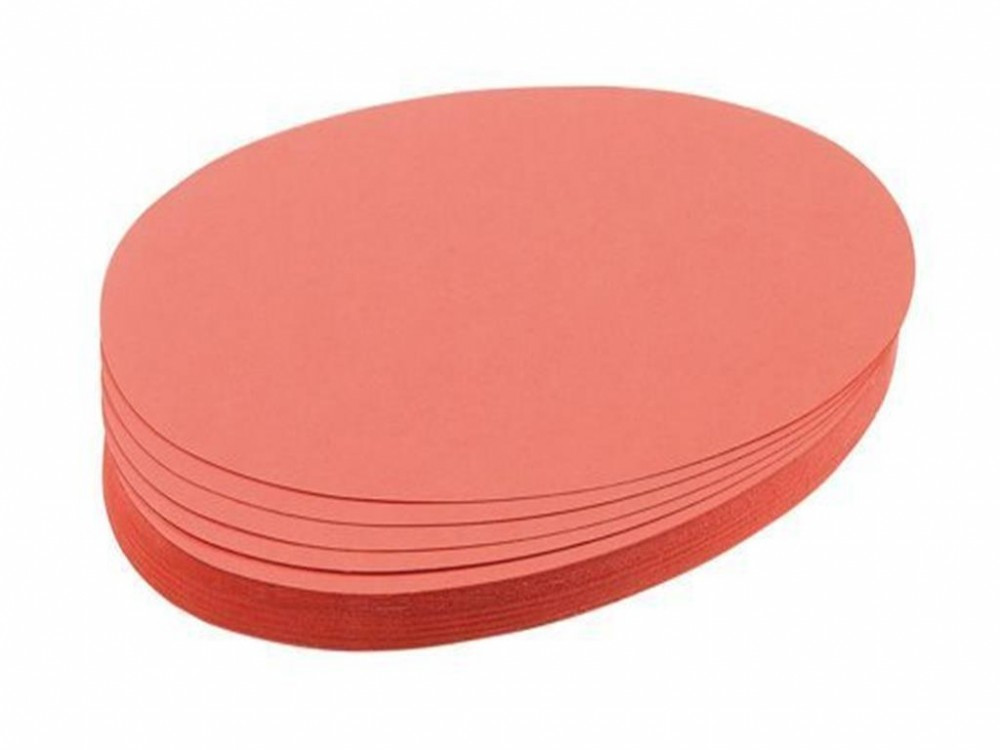 Franken Presentation Card Oval 190x110mm (500 pcs) red