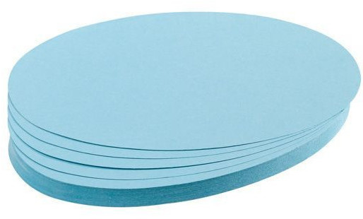 Franken Presentation Card Oval 190x110mm (500 pcs) blue