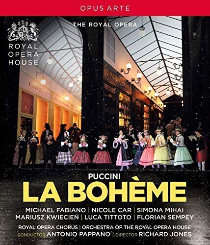 Puccini : La Bohème. Fabiano, Car, Mihai, Kwiecien, Tittoto, Sempey, Pappano, Jones. [Blu-ray] [Import italien]