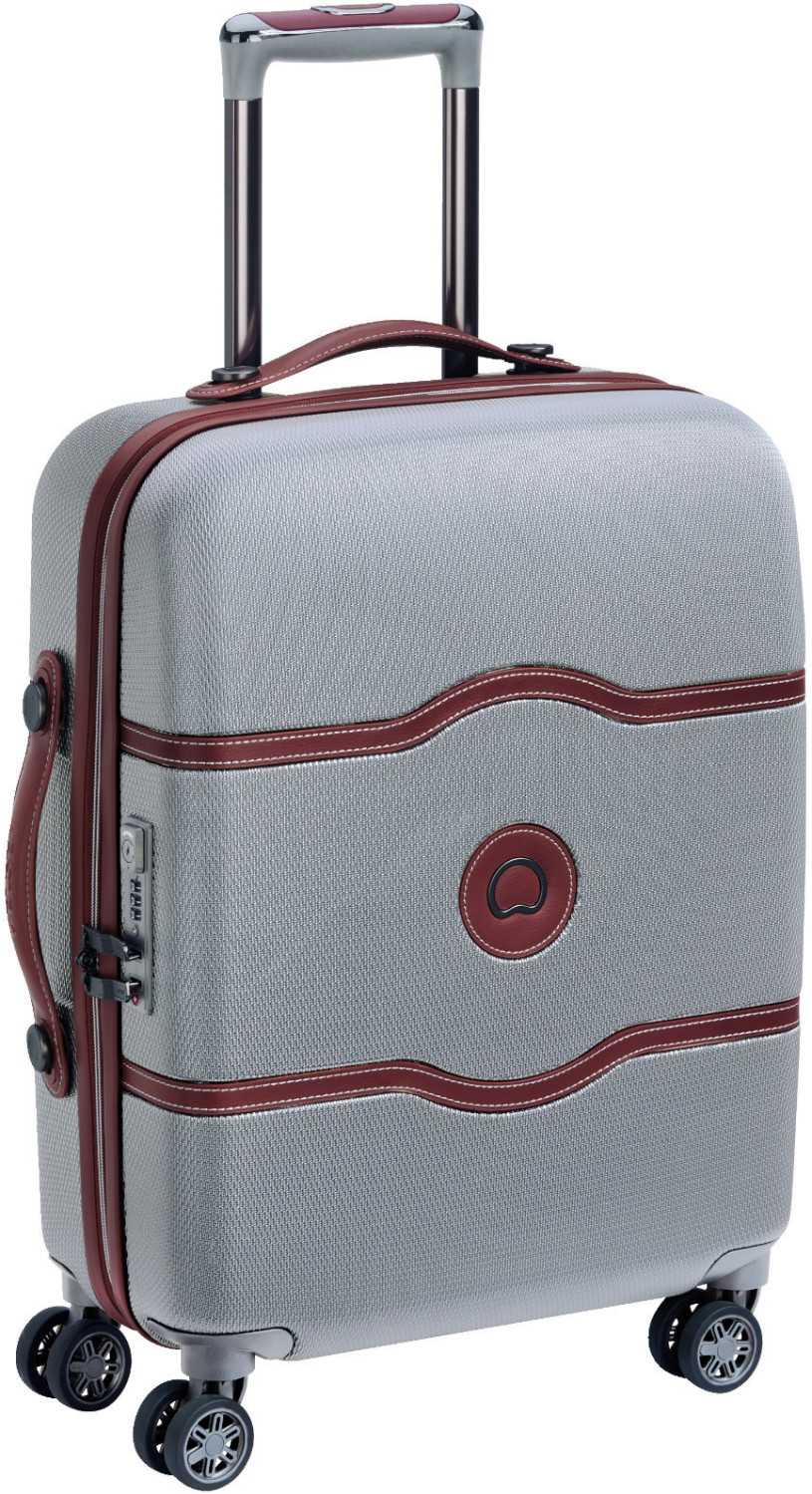 Delsey Chatelet Air 4 Wheel Trolley 55 cm Slim Line silver