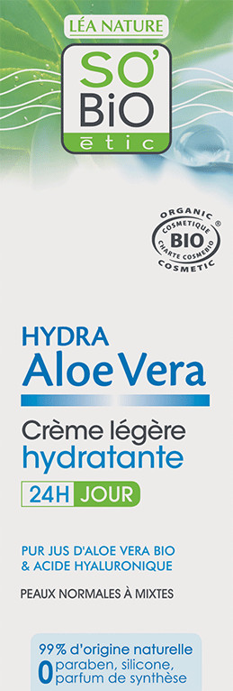 So'bio étic Hydra Aloe Vera - Crème légère hydratante 24H jour (50 ml)