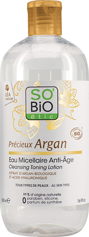 So'bio étic Précieux Argan - Eau micellaire anti-âge (500 ml)