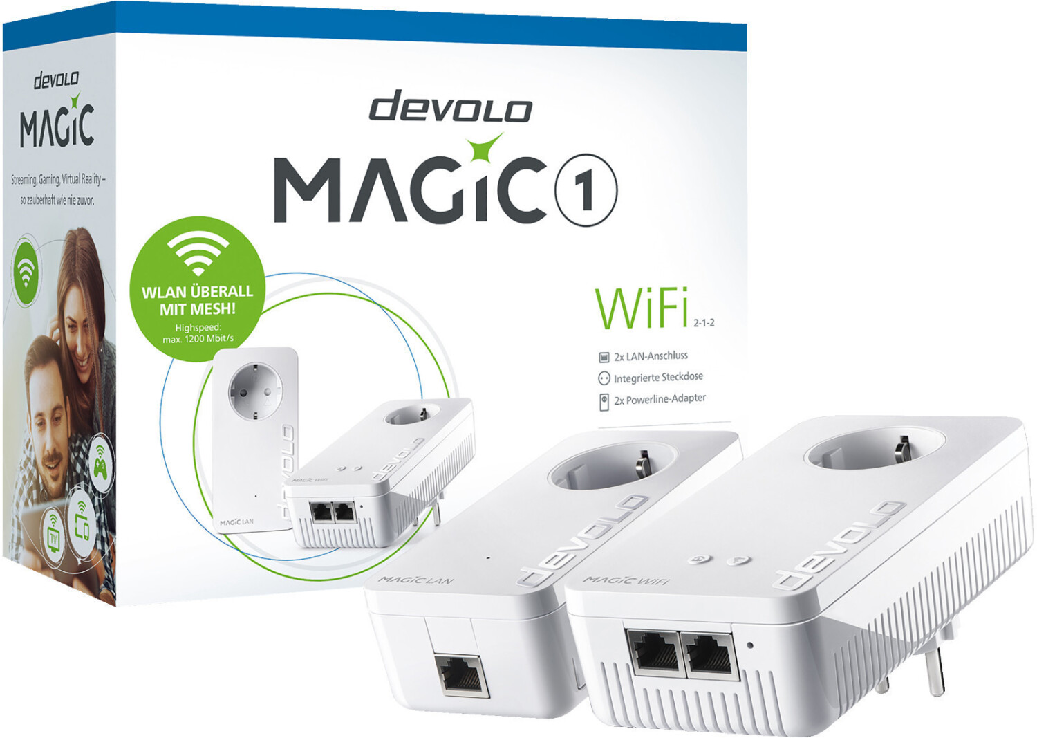 devolo Magic 1 WiFi mini - Starter Kit - pont - Wi-Fi - Branchement mural  (8562)