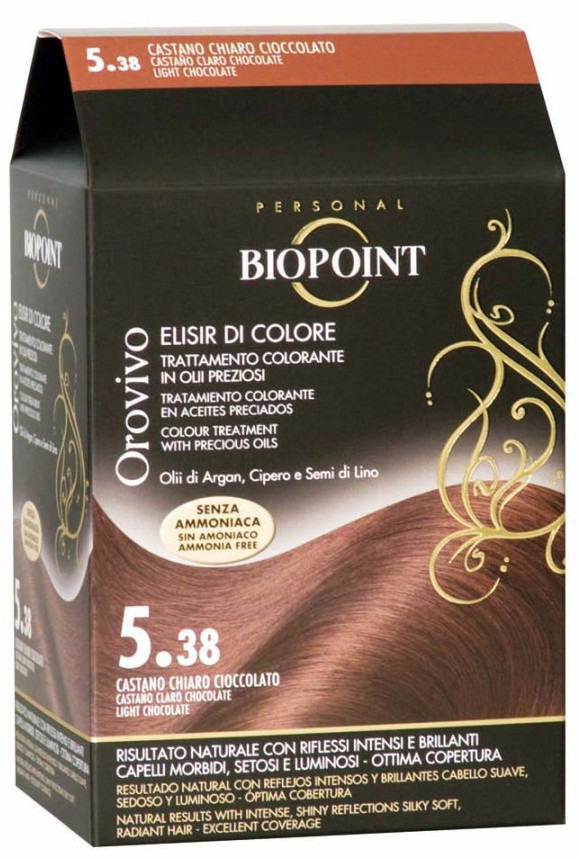 Biopoint Orovivo Elisir di Colore - 5.38 Light Chocolate Brown