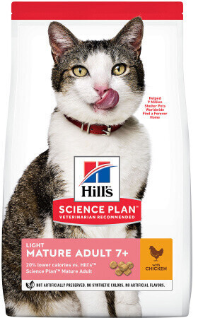 Hill's Science Plan Feline Mature Adult 7+ Light chicken ( 1,5 kg