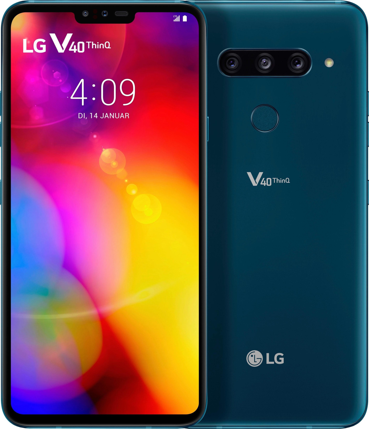 LG V40 ThinQ bleu