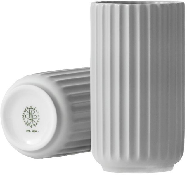 Lyngby Porcelæn Vase Porcelain 12cm light grey
