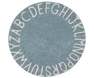 150x150 cm Hellblau Dye 100% Baumwolle Lorena Canals Waschbarer Teppich Tie