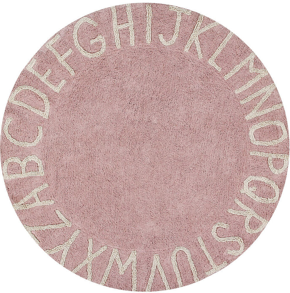Lorena Canals Rug Round ABC Vintage nude/natural (LC1251)