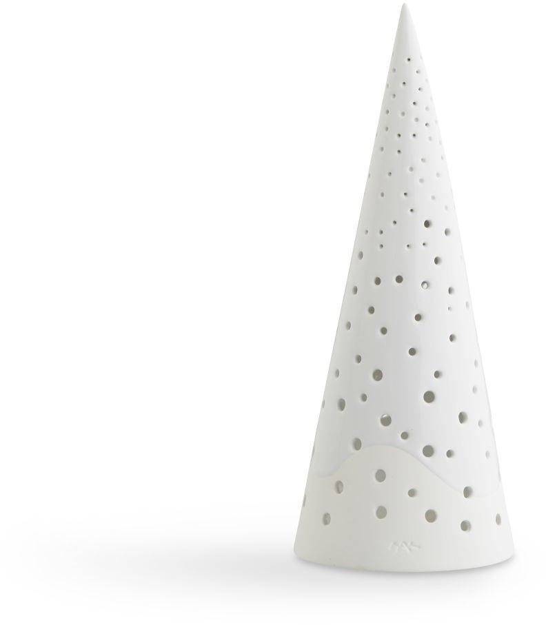 Kähler Nobili Candle Holder Medium Snow White