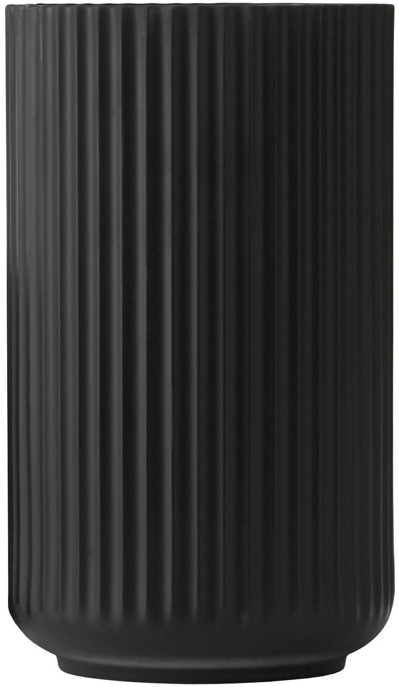 Lyngby Porcelæn Vase Porcelain 20cm black