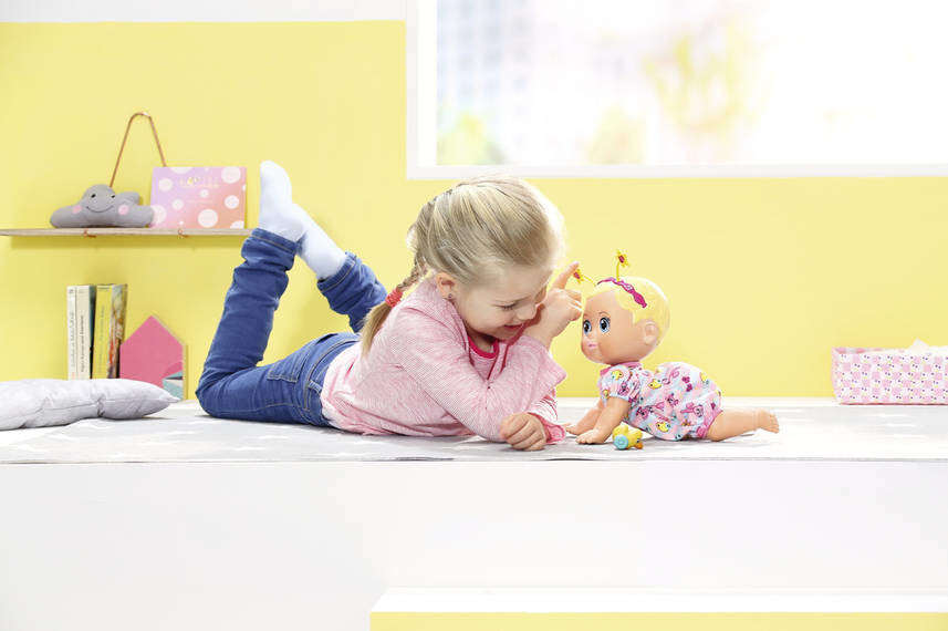 Baby born funny faces crawling 2025 baby doll