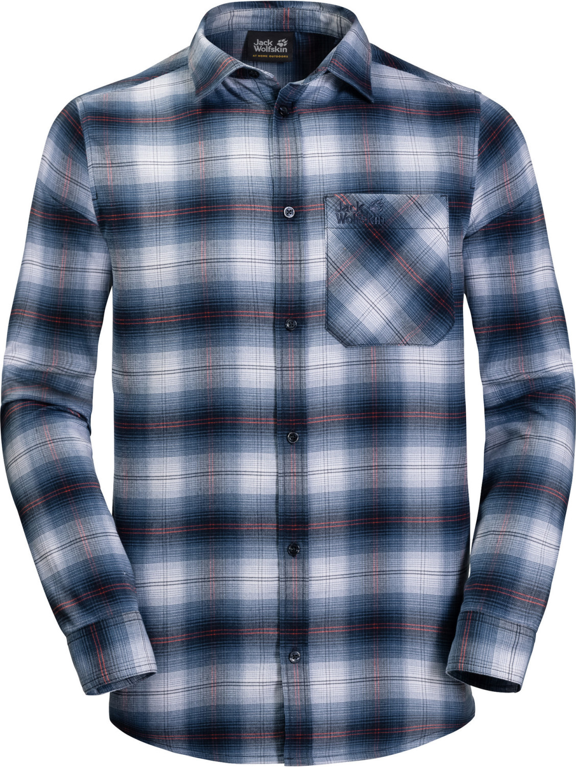 Jack Wolfskin Light Valley Shirt Men night blue checks