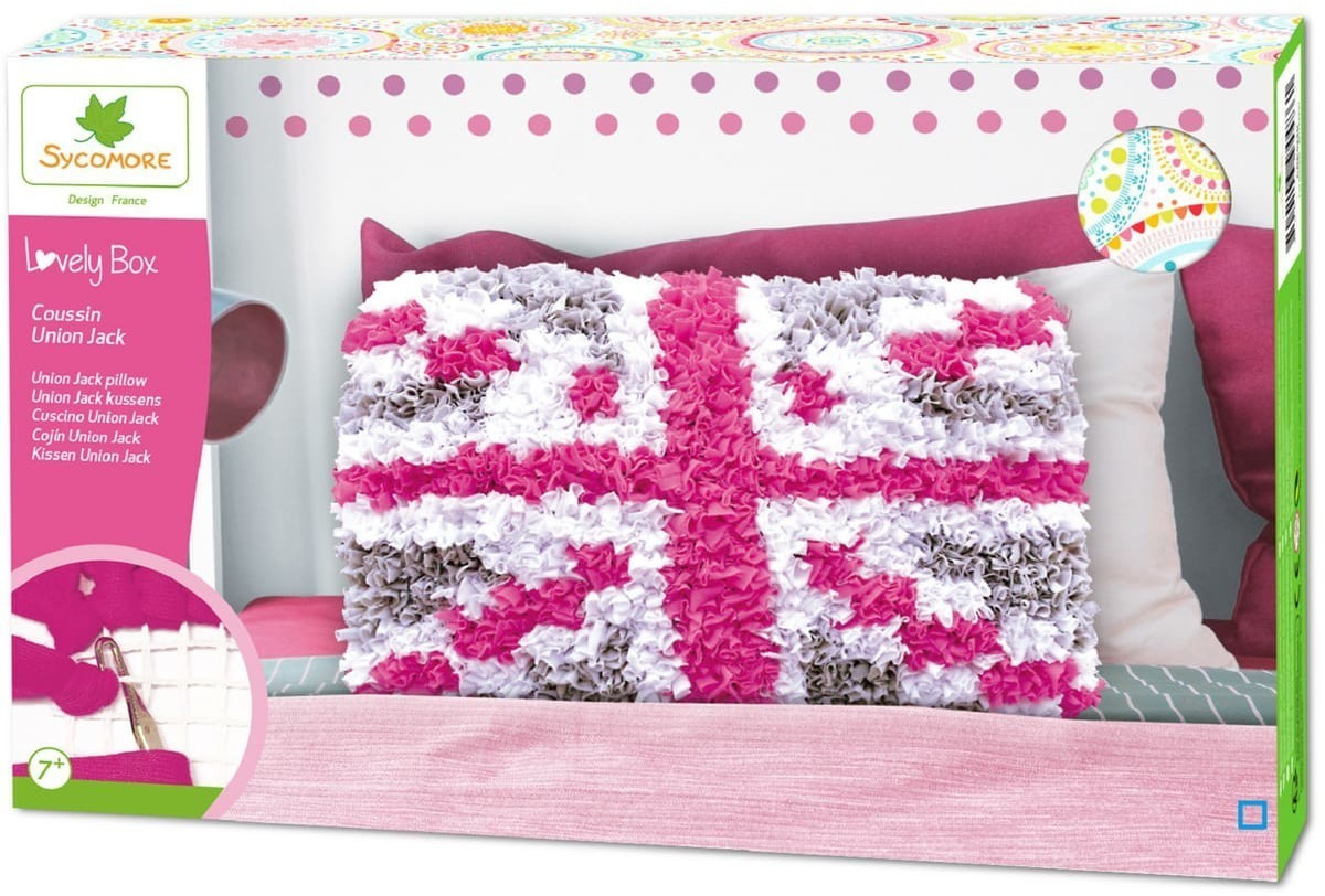 Au Sycomore Lovely box coussin Union Jack