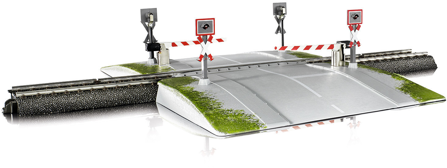Märklin Start up - Fully Automatic One-Piece Railroad Grade Crossing (74924)