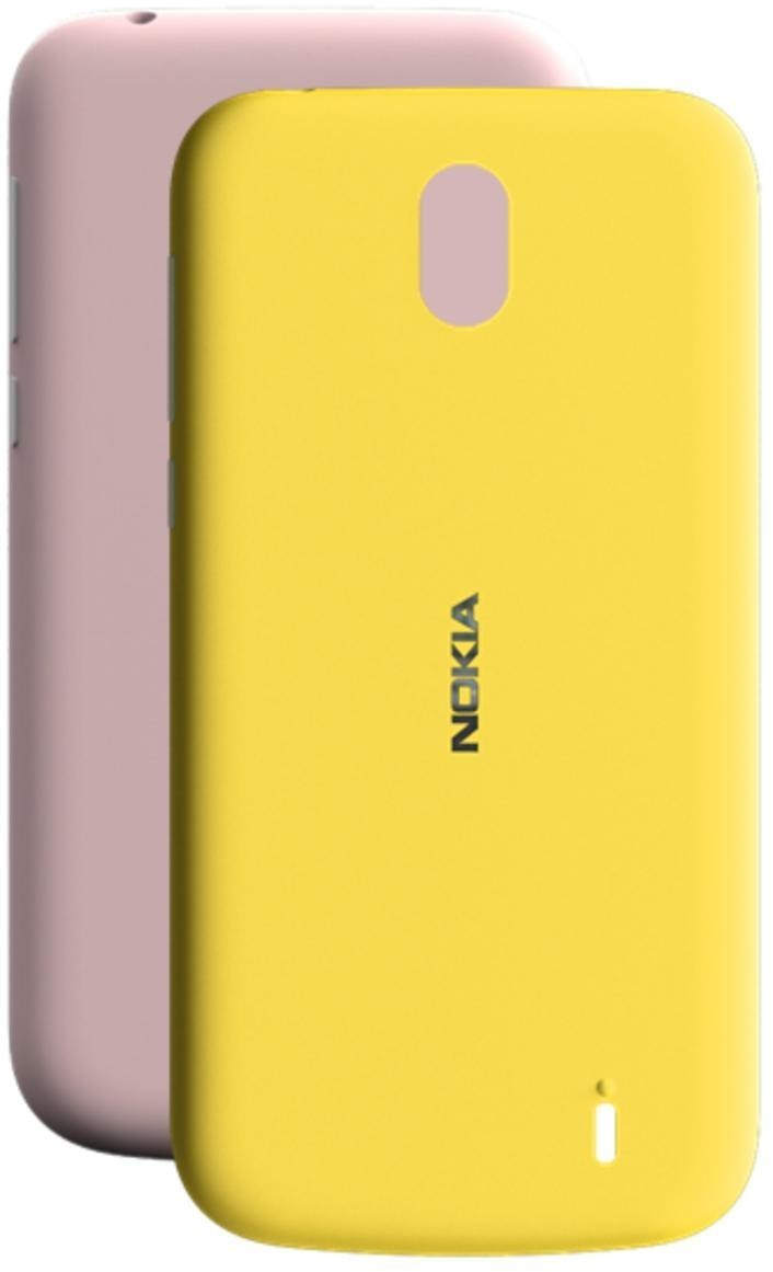 Nokia X-Press on Cover Dual Pack (Nokia 1) pink & yellow