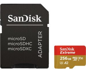 SanDisk 128 Go Extreme PRO carte SDXC + RescuePRO Deluxe, jusqu'à 200 Mo/s,  UHS-I, Classe 10, U3, V30