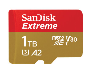 SANDISK SD EXTREME PRO 1TB (jusqu'à 200MB/S en lecture et 90MB/S en  écriture)