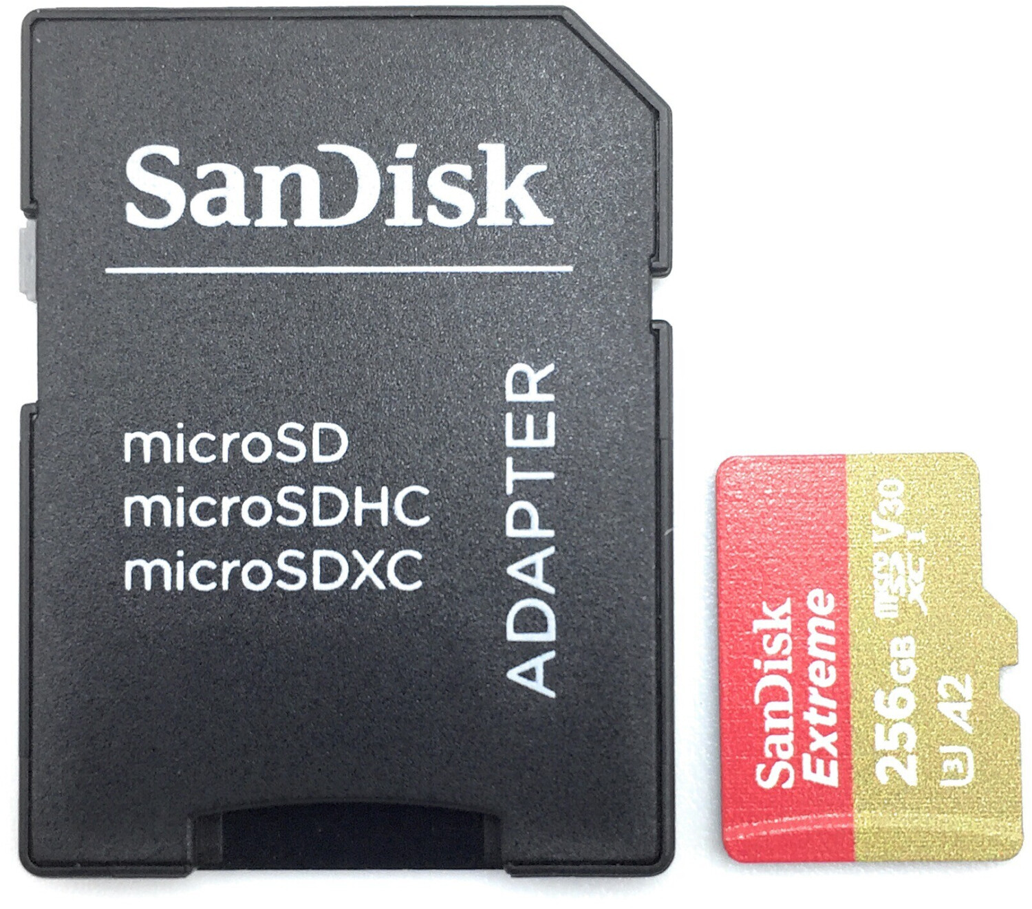 Test Sandisk Extreme microSDXC 256 Go Classe 10 U3 A2 V30 : une bonne  microSD - Les Numériques