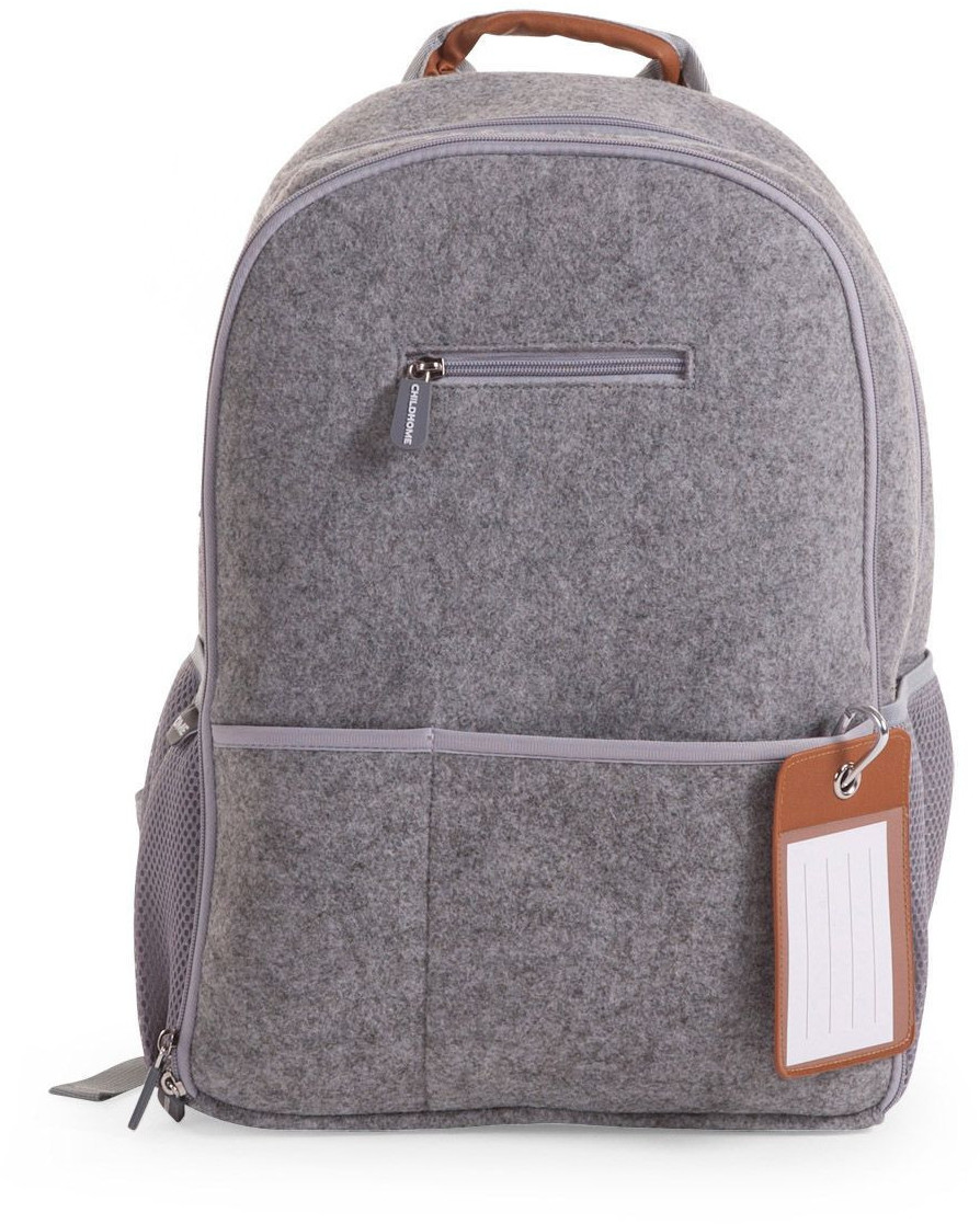 Childhome Sac à dos à langer en feutre gris