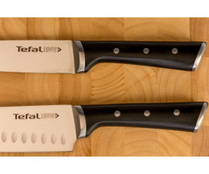 QoQa - Tefal Bloc en bois avec 5 couteaux de cuisine Ingenio Ice Force