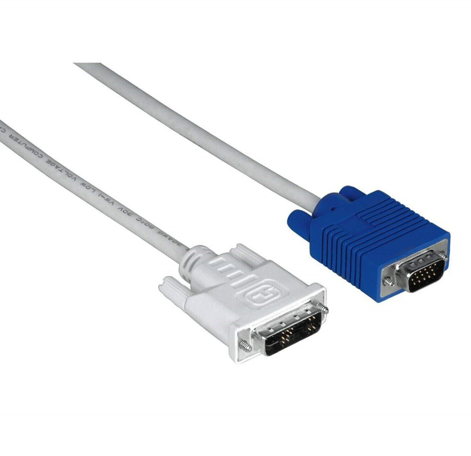 Hama DVI Adapter Cable, 15-pin HDD plug - DVI analogue/digital plug, 1.8m (45075)
