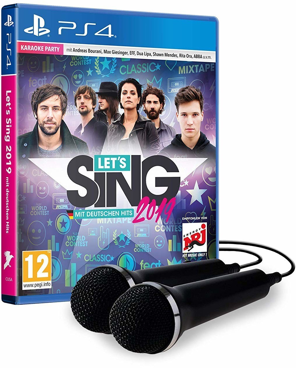 Mikrofon für Karaoke Games (Lets Sing, Voice of Germany, SingStar etc.) für  Playstation (PS3, PS4, PS4