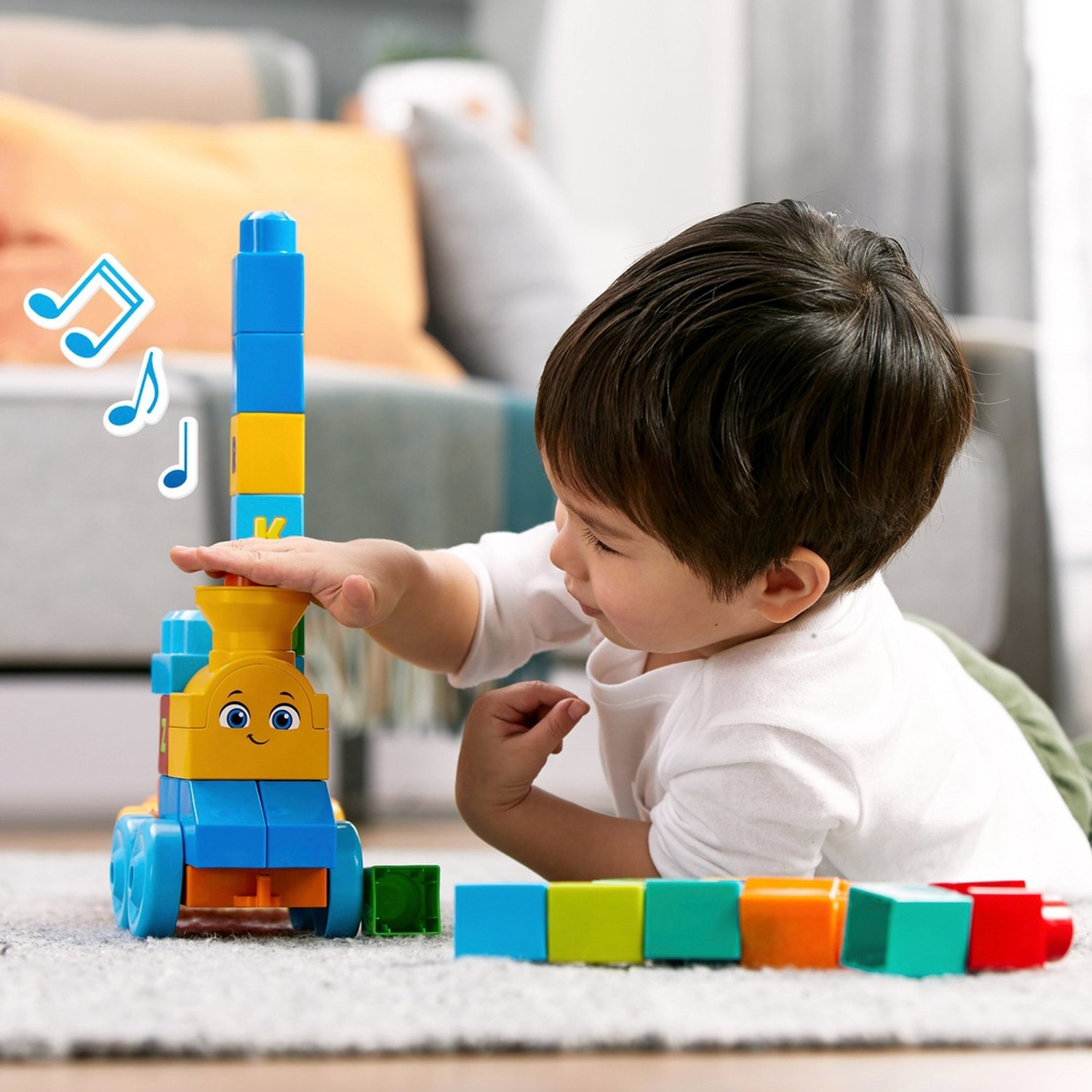 Mega Bloks Tren musical ABC, juguete de construcción para bebé +1 año de  Mattel - JUGUETES PANRE