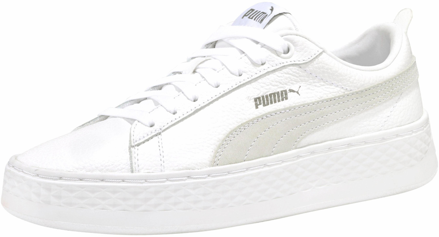 puma smash platform l white casual sneakers