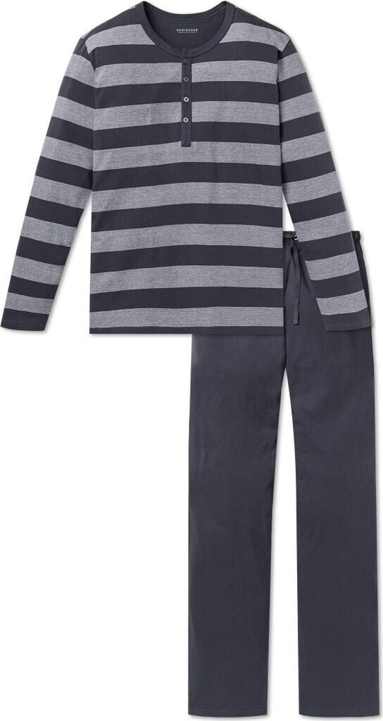 Schiesser Ebony Pyjama grey (159631-203)