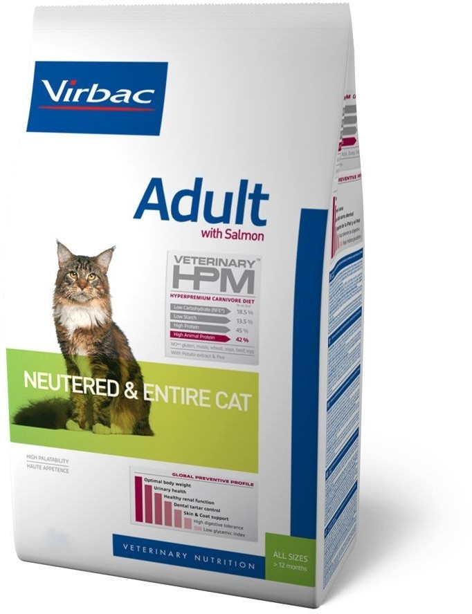 Virbac Adult Neutered & Entire Cat (7 kg) saumon