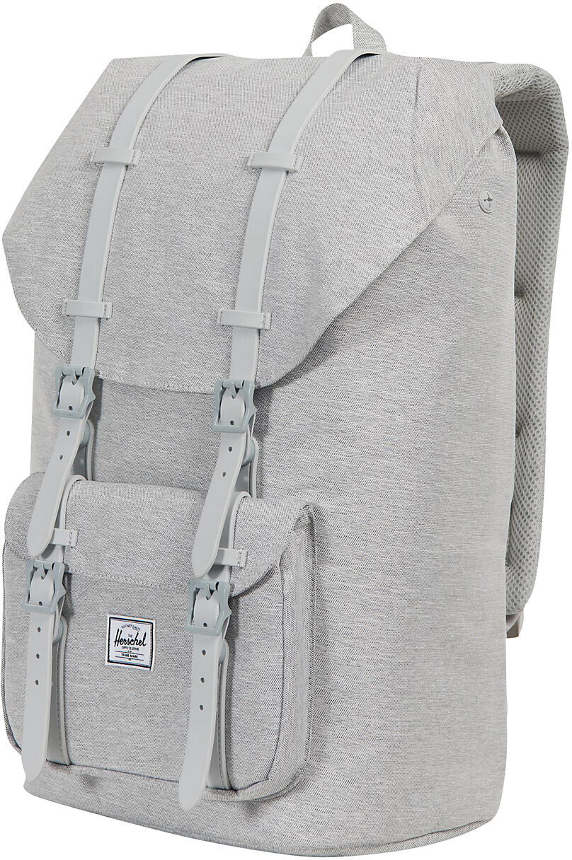 Herschel Little America Backpack light grey crosshatch/grey rubber (02041)