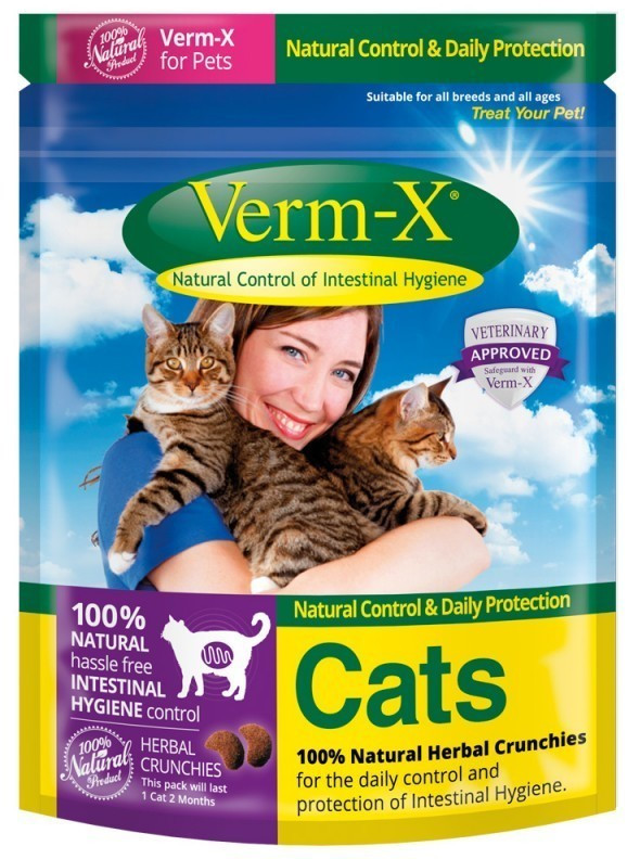 Verm-X Crunchies pour chat 120 g