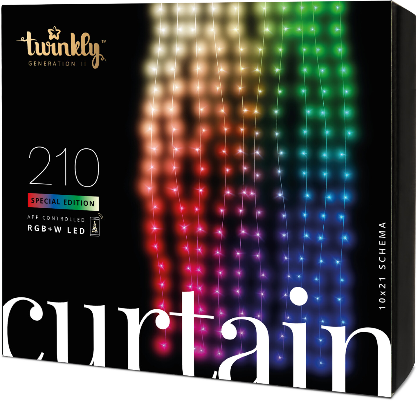 twinkly Wall / curtain 10LEDs x 21LEDs