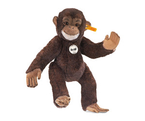 Singe Koko Petit ami brun foncé 25 cm