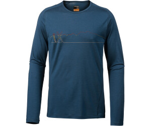 Icebreaker Men/'s 200 Oasis Deluxe Raglan L//S Crewe Shirt Ski Prussian Blue M