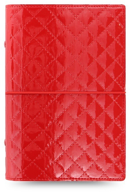 Filofax Domino Luxe Personal Organiser red
