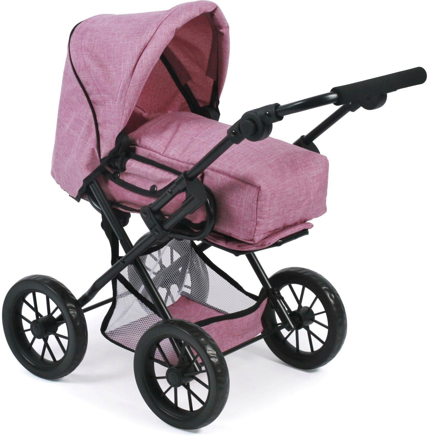 Bayer-Chic Combi Pram Leni - Jeans Pink