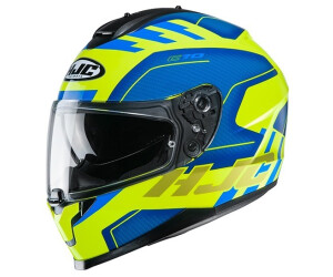 HJC F70 Tino Motorradhelm | Integralhelm Mit Pinlock-Visier & Belüftung | Größe S, Farbe Blau-weiß-rot