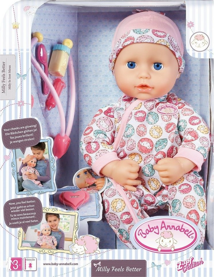 Baby annabell store milly feels better