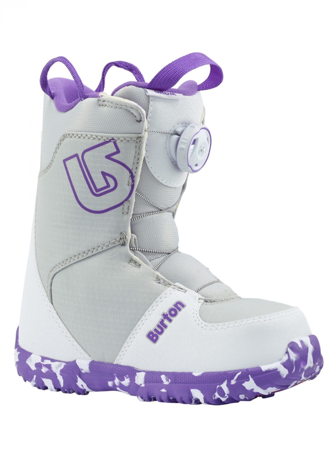 Burton Grom Boa Youth (2019) white/purple