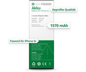 GIGA Fixxoo Kit Di Ricambio Schermo Per IPhone 5, LCD Retina Con Touch Screen, Fotocamera E Sensore Di Prossimità, Completo Di Attrezzi E Guida Illustrata, Riparazione Fai-da-Te