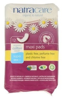 Natracare Maxi Pads Super (x12)