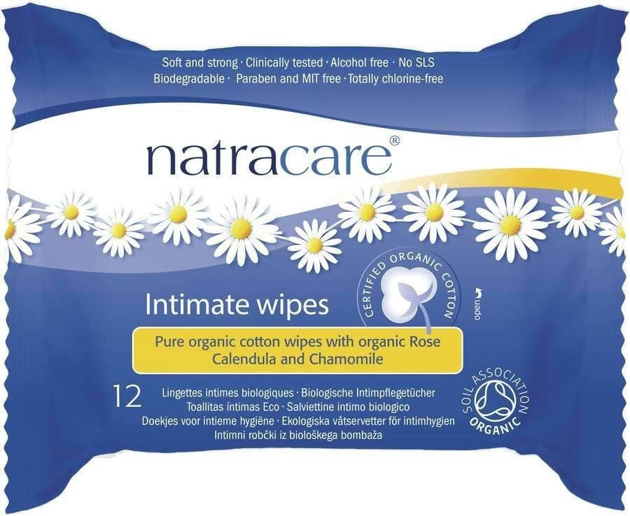 Natracare Intimate wipes (x12)