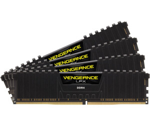 Comparer les prix : Corsair Vengeance LPX 32Go (2x16Go) DDR4 2400MHz C14  XMP 2.0 Kit de Mémoire Haute Performance - Noir