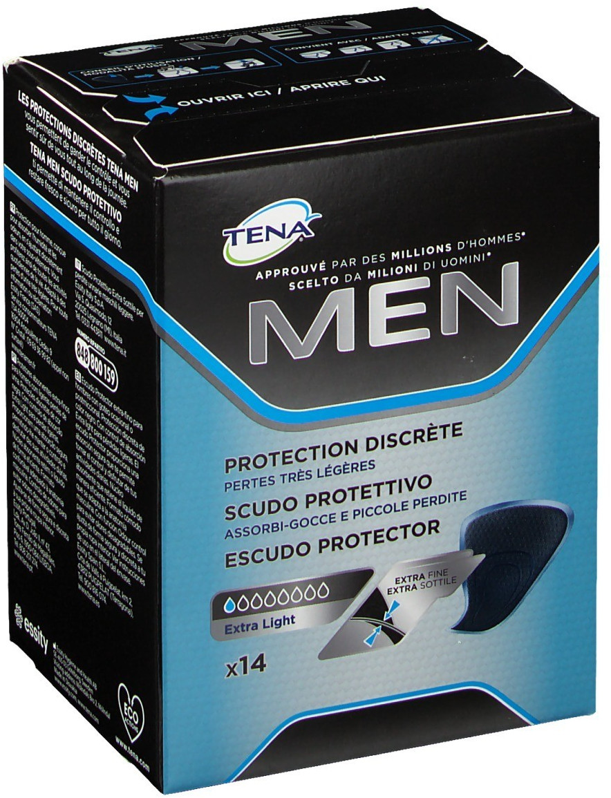 Tena Men Active Fit Protective Shield Extra Light, 14 pièces