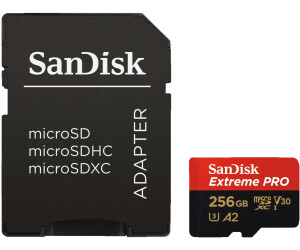 128 GB/256 GB/400 GB, High Speed Class 10, mit Micro-SD-Adapter 256 GB Micro-SDHC-Speicherkarte 