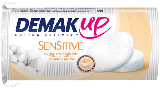 DEMAK UP Sensitive Oval Cottonpads (50 units)