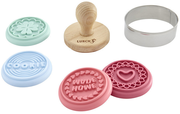 Lurch Cookie Stamp Set Home 6 pieces Pastel Mix